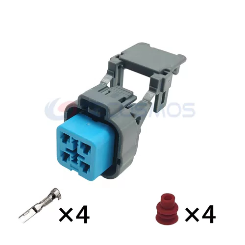 Waterproof Copper Contact ABS Housing Wire Harness Electronic Fuel Pump Plug for Car 4-Pin Female 6189-6887 - image 4